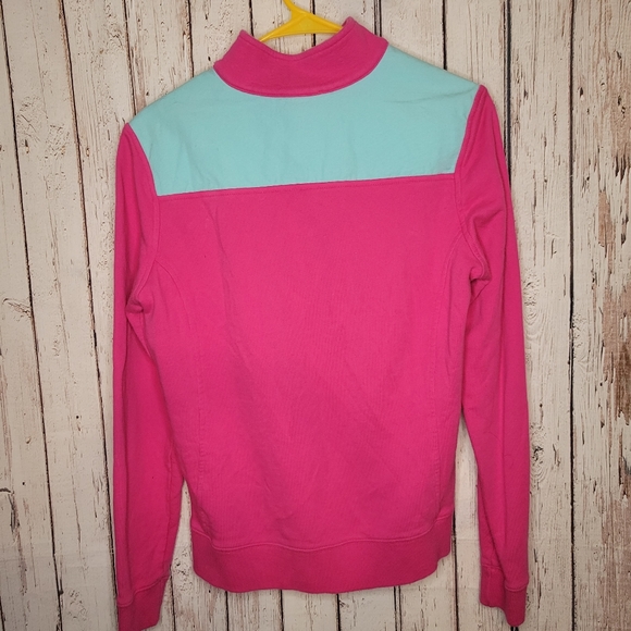 Vineyard Vines Women PinkTeal Half Zip Sweater Size S - Picture 5 of 6